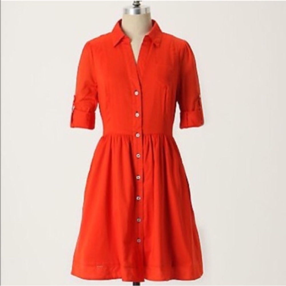 Anthro/ Moulinette Soeurs Classic Button Up Dress